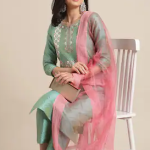 Kurta with Trousers & With Dupatta 1